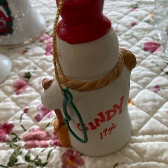 Lot of 9 VINTAGE CHRISTMAS BELLS * Porcelain & Ceramic & CLOISSOINE ~ - Picture 3 of 16